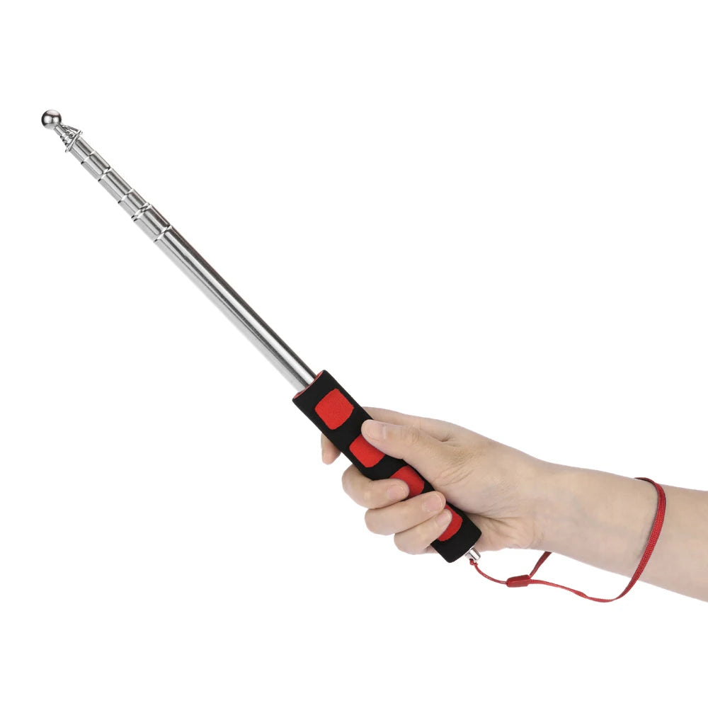 2 meter hand-held telescopic flagpole made of stainless steel