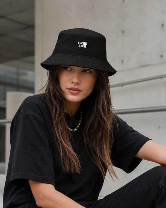 Free Life Signature Fisher Hat – Black