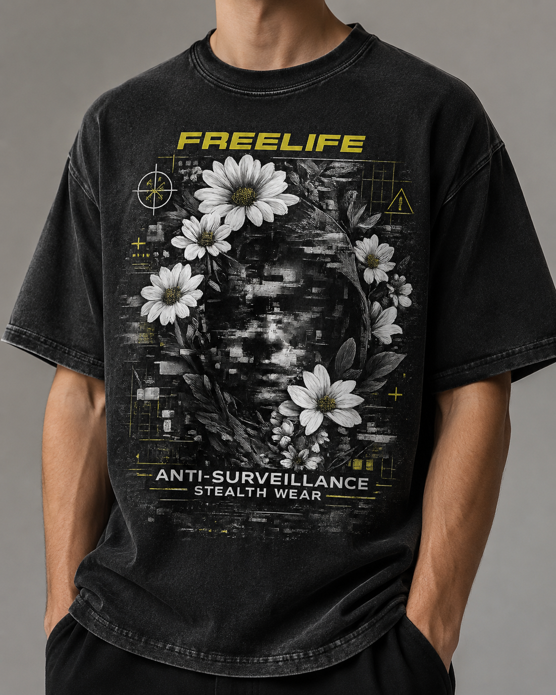FREELIFE Privacy Bloom Oversized Tee