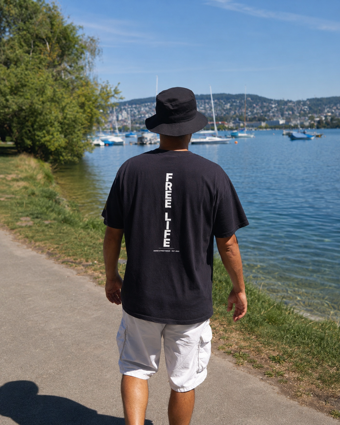 Free Life Signature Backprint Tee